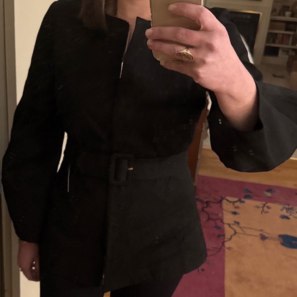 Tuckernuck Rhoda Long Sleeve Black Belted Tunic